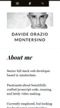 Mobile Screenshot of davidemontersino.com