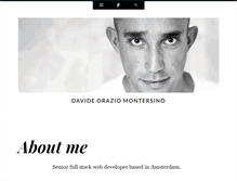 Tablet Screenshot of davidemontersino.com